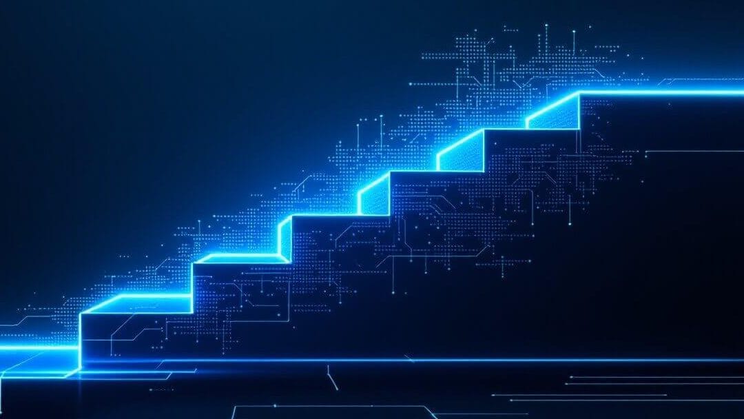 StockCake Digital Steps Ascending 1759130292